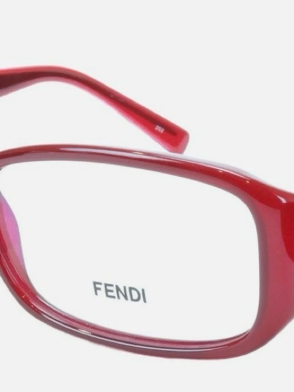 FENDI Eyeglasses Frame F983 (604) Women Acetate Red Italy Made 53-15-130,
